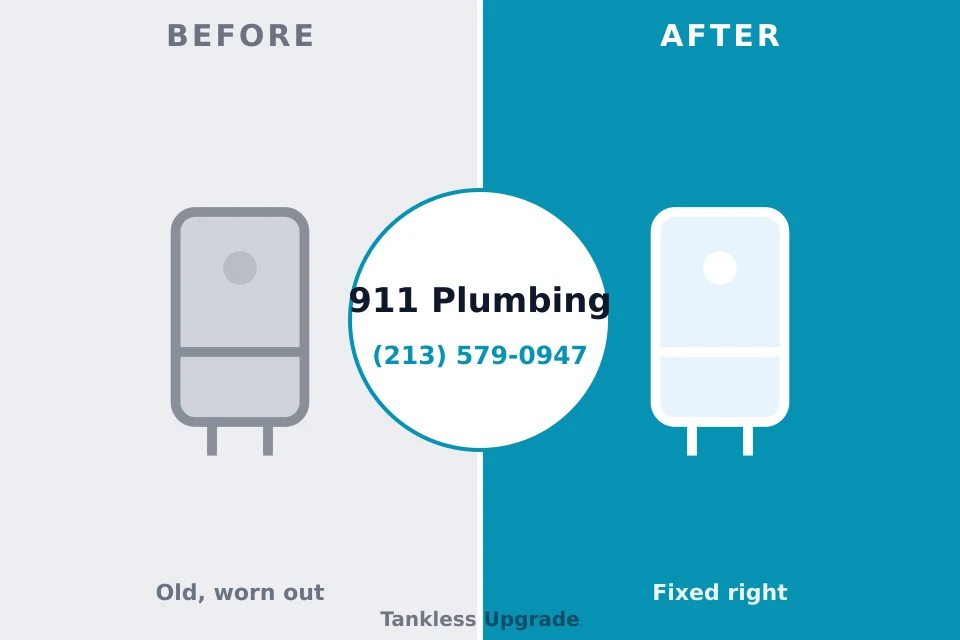 Before and after: plumbing company Saline, MI
